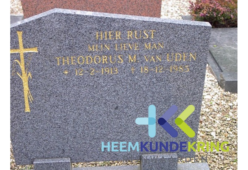 Grafstenen kerkhof Herwen Coll. HKR (9) Th. M. van Uden